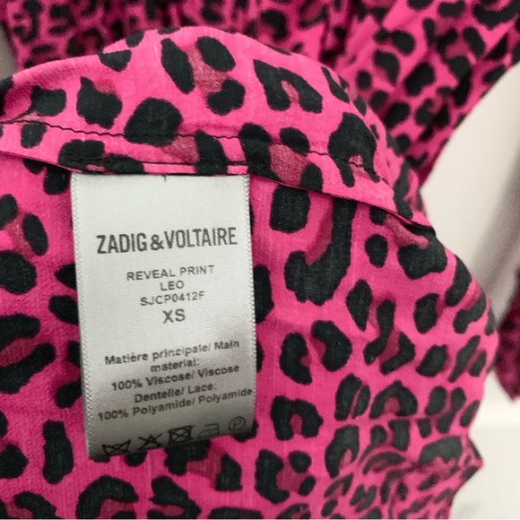 Zadig & Voltaire Leopard Print Mini Dress - Picture 10 of 13